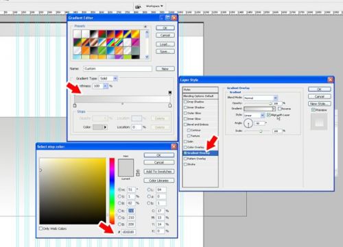 طراحی وبسایت در فتوشاپ از صفر